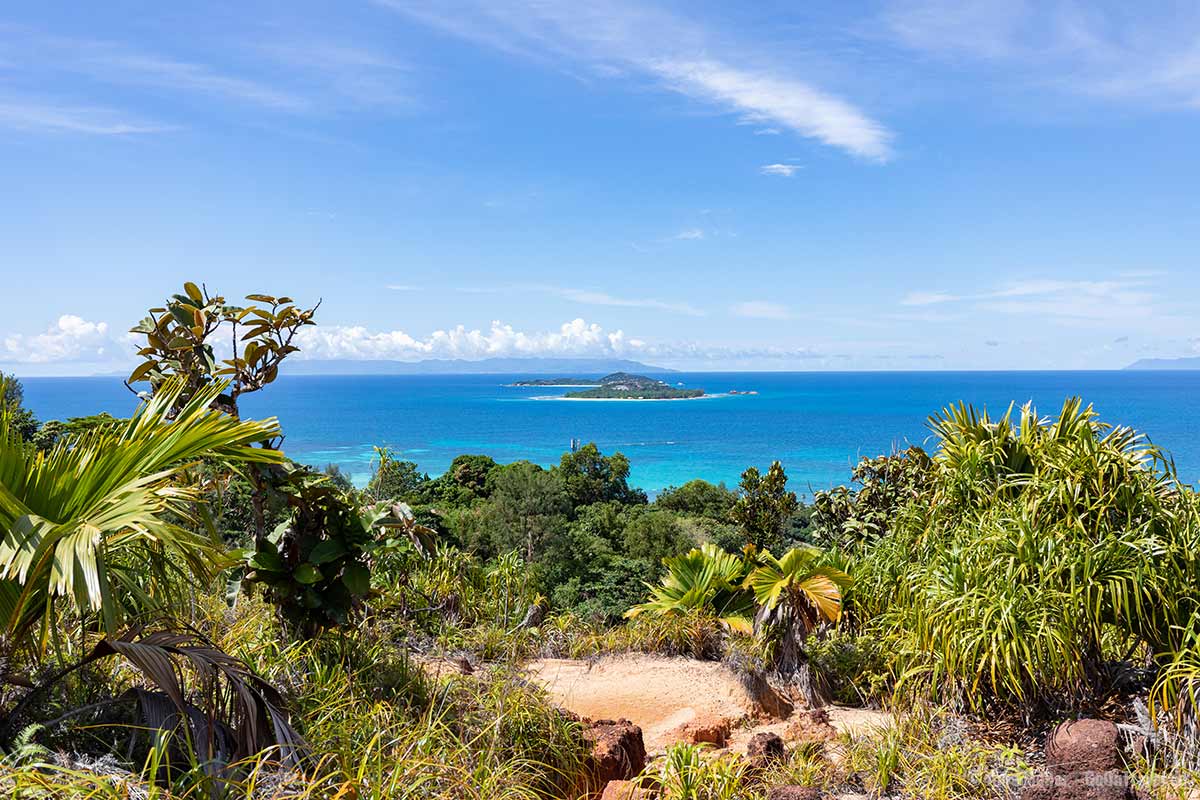 Blick vom Viewpoint 1 auf Praslin