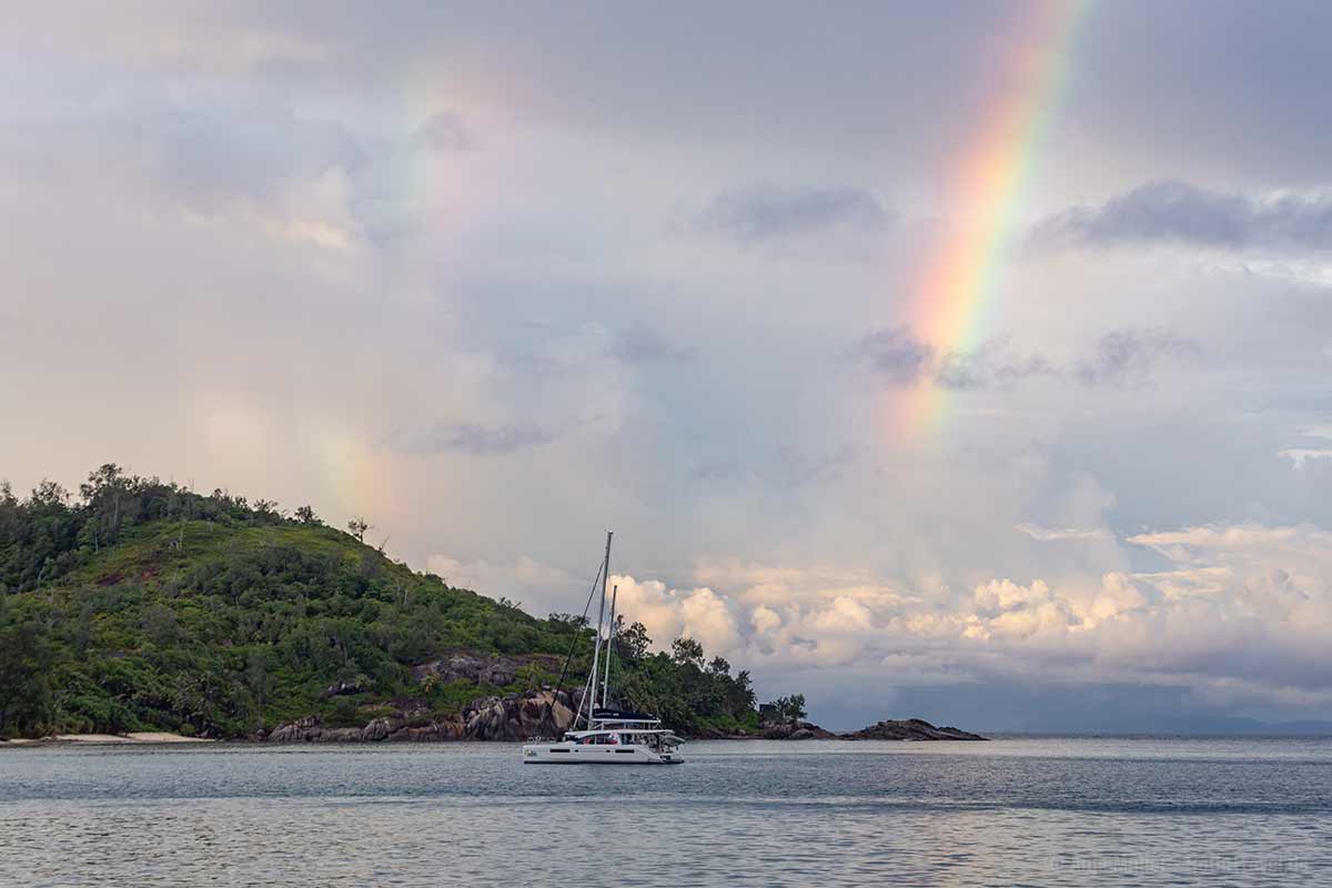 Regenborgen im St. Anne Marine Park