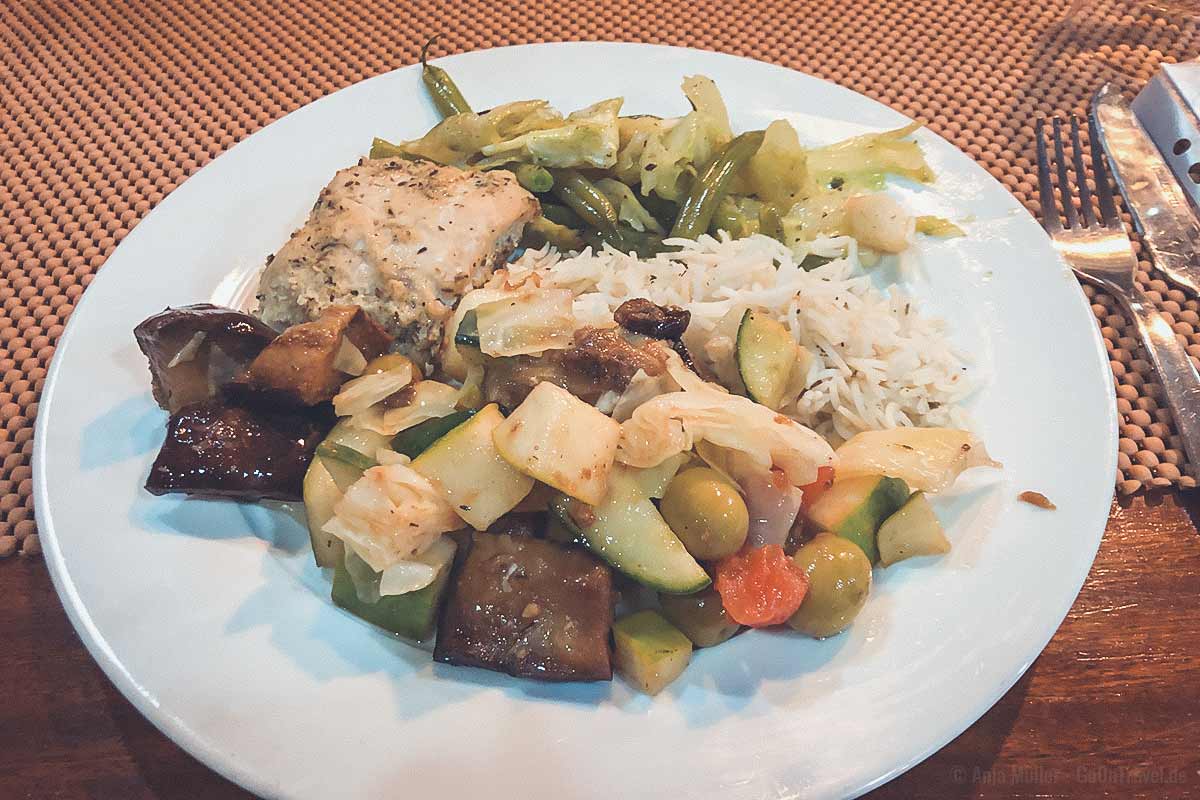 Frisches kreolisches Abendessen Frisches kreolisches Abendessen