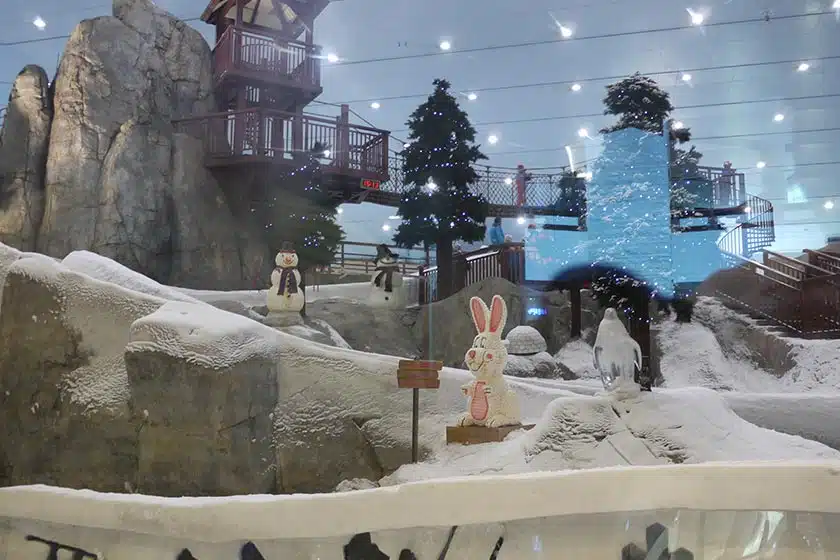 Eine Schneelandschaft mitten in der Wüste Eine Schneelandschaft mitten in der Wüste
