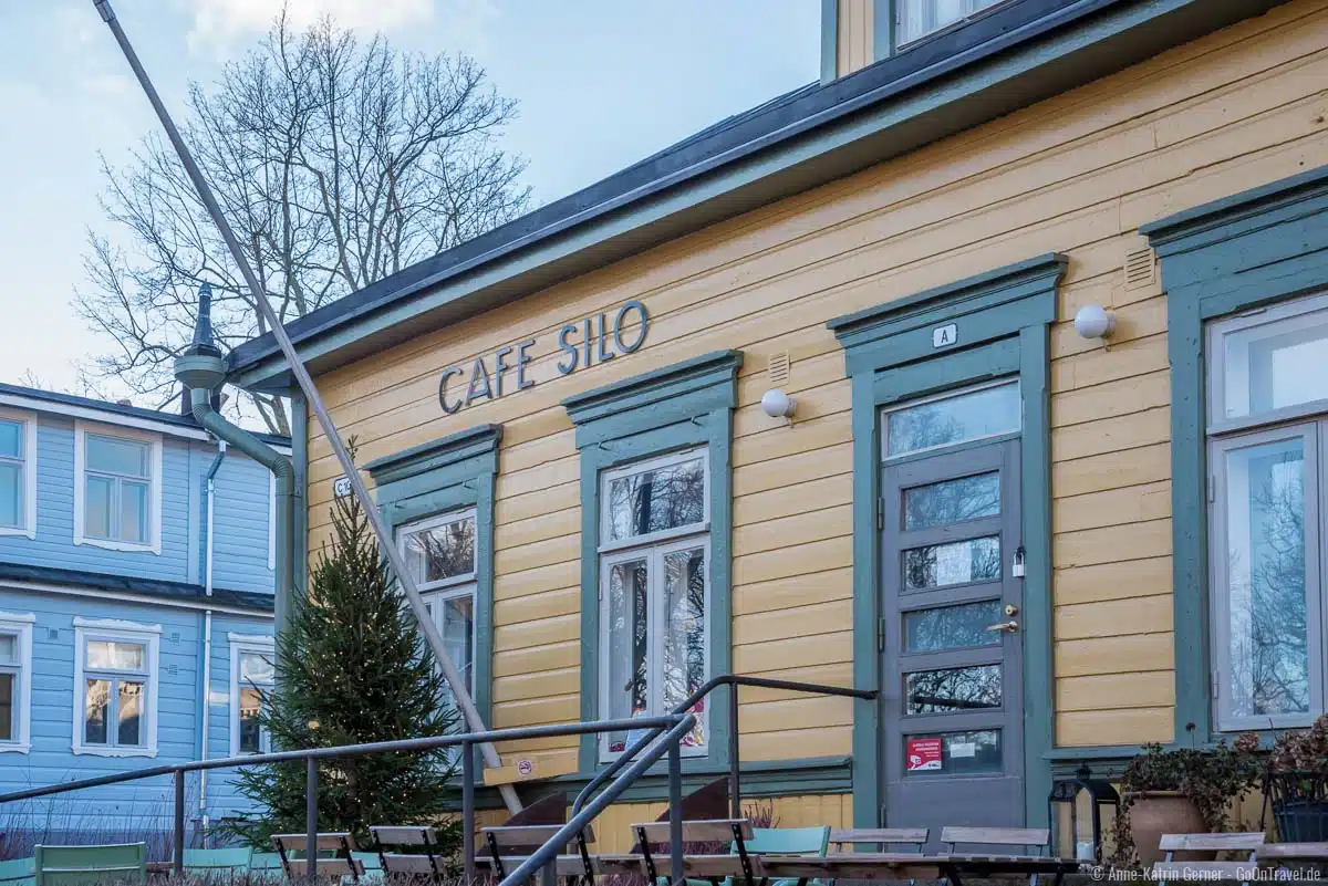 Das Café Silo unweit der Kirche hat auch im Winter geöffnet Das Café Silo unweit der Kirche hat auch im Winter geöffnet