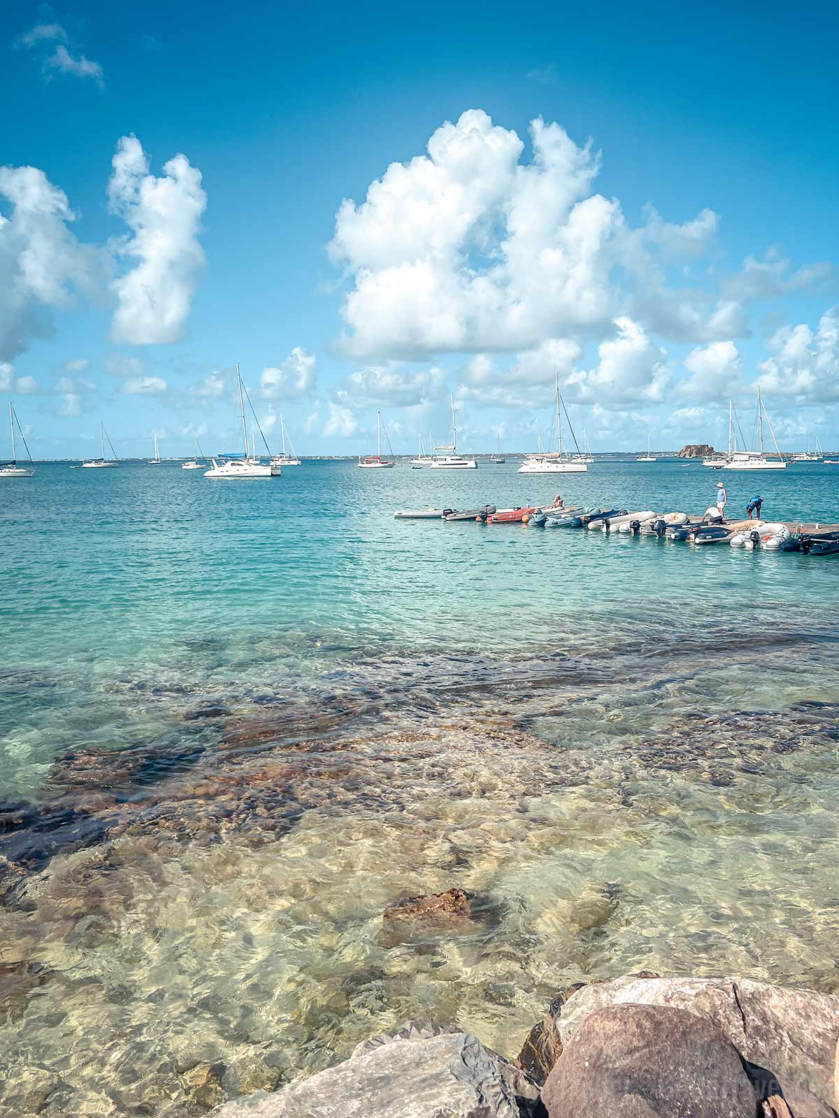 Bucht von Grande Case im Norden Bucht von Grande Case im Norden