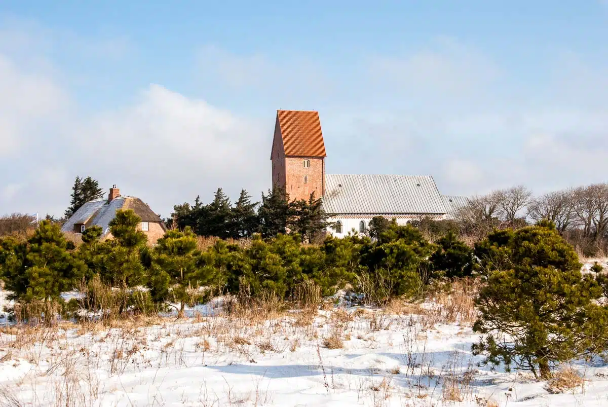 St. Severin Kirche in Keitum im Winter