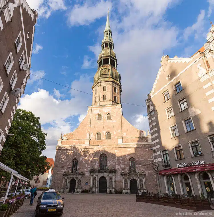 Die St. Petrikirche in Riga