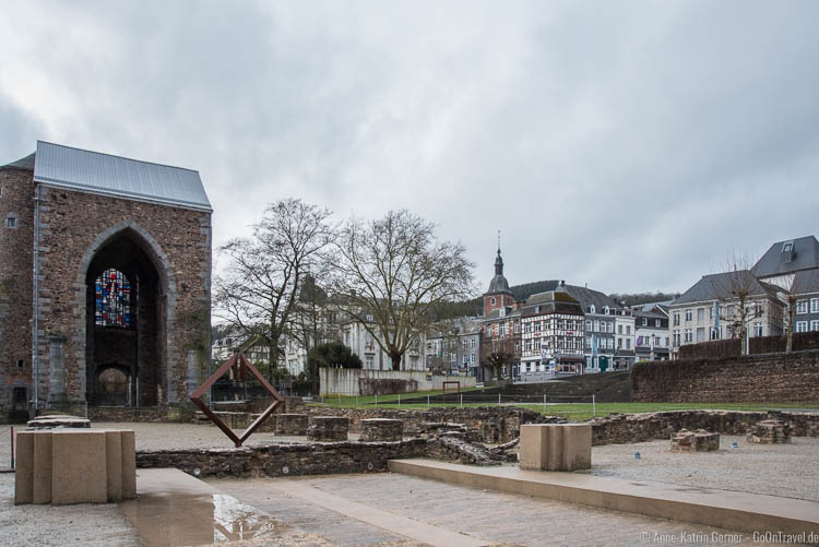 Außenanlage der Abtei von Stavelot Außenanlage der Abtei von Stavelot