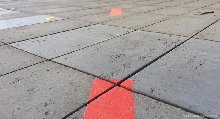 Stettin Tipp: Die rote Linie in der Innenstadt Stettin Tipp: Die rote Linie in der Innenstadt