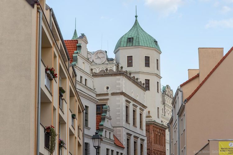 Blick auf das Stettiner Schloss Blick auf das Stettiner Schloss