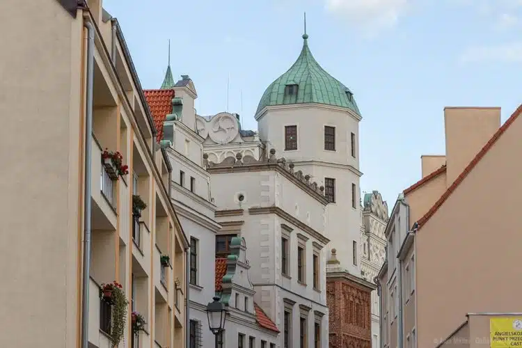 Blick auf das Stettiner Schloss Blick auf das Stettiner Schloss
