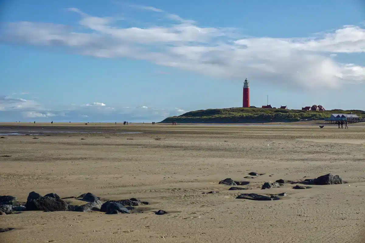 Der rote Leuchttrum von Texel Der rote Leuchttrum von Texel
