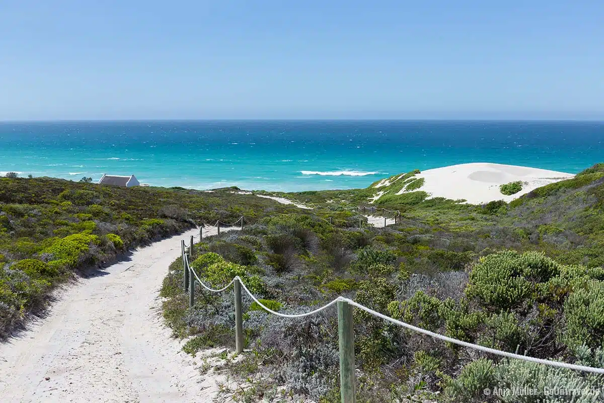 Weg zum Strand im De Hoop Nature Reserve Weg zum Strand im De Hoop Nature Reserve