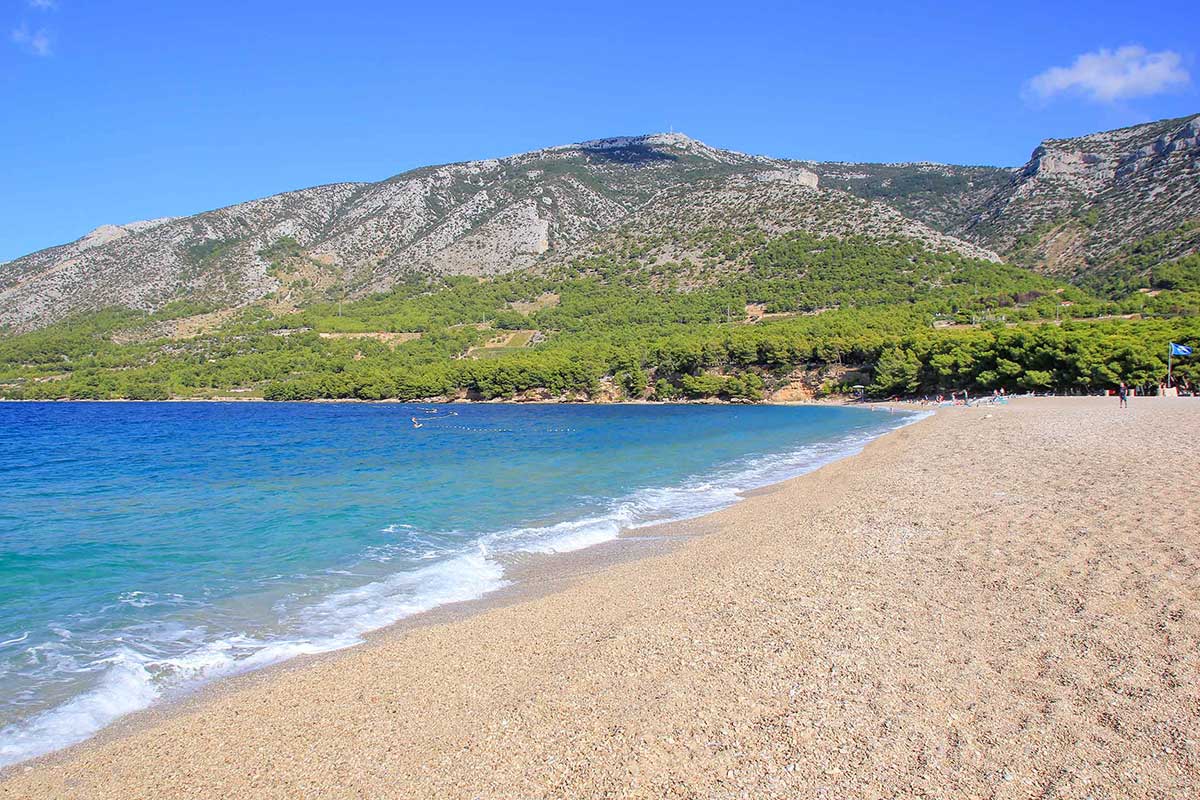 Zlatni Rat auf der Insel Brac in Kroatien