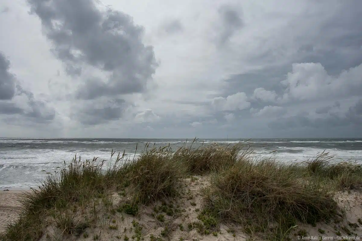 Regenwolken am Sylter Weststrand Regenwolken am Sylter Weststrand