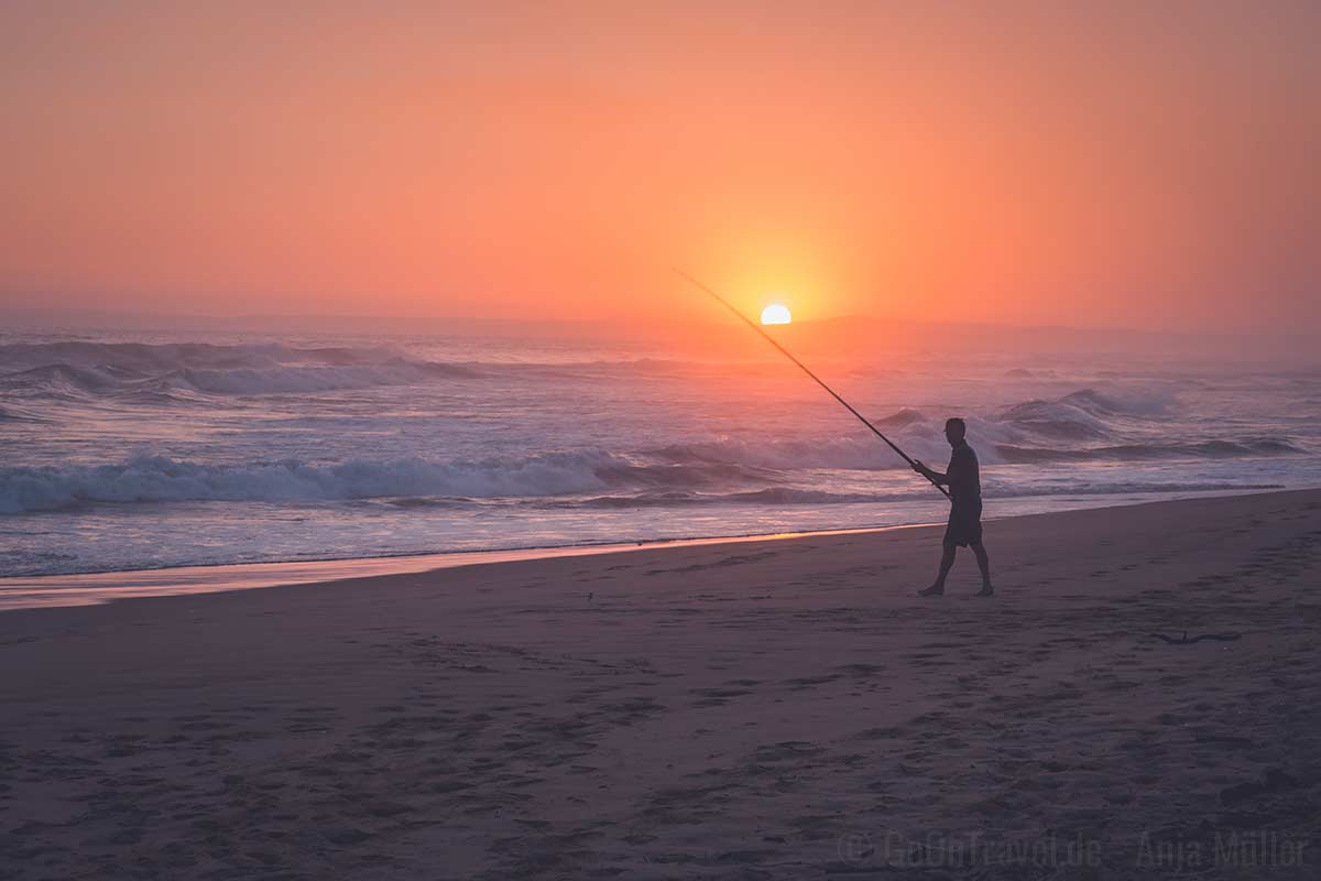 Sonnenuntergang am Strand bei Groot Brakrivier