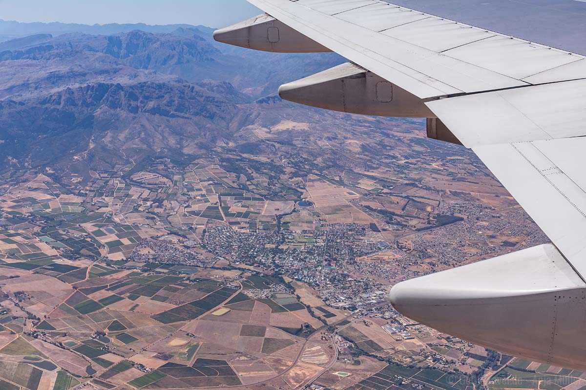 Flug über Südafrika