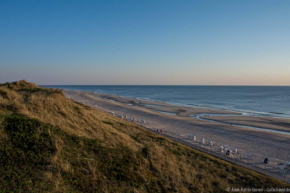 Blick über den Westerländer Strand