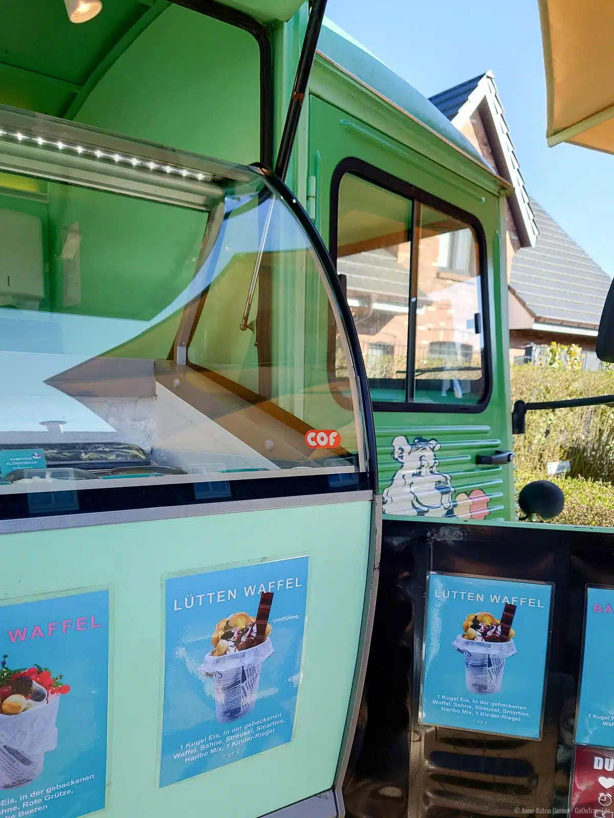 Der mintgrüne Eisbär Sylt Truck fällt sofort ins Auge Der mintgrüne Eisbär Sylt Truck fällt sofort ins Auge