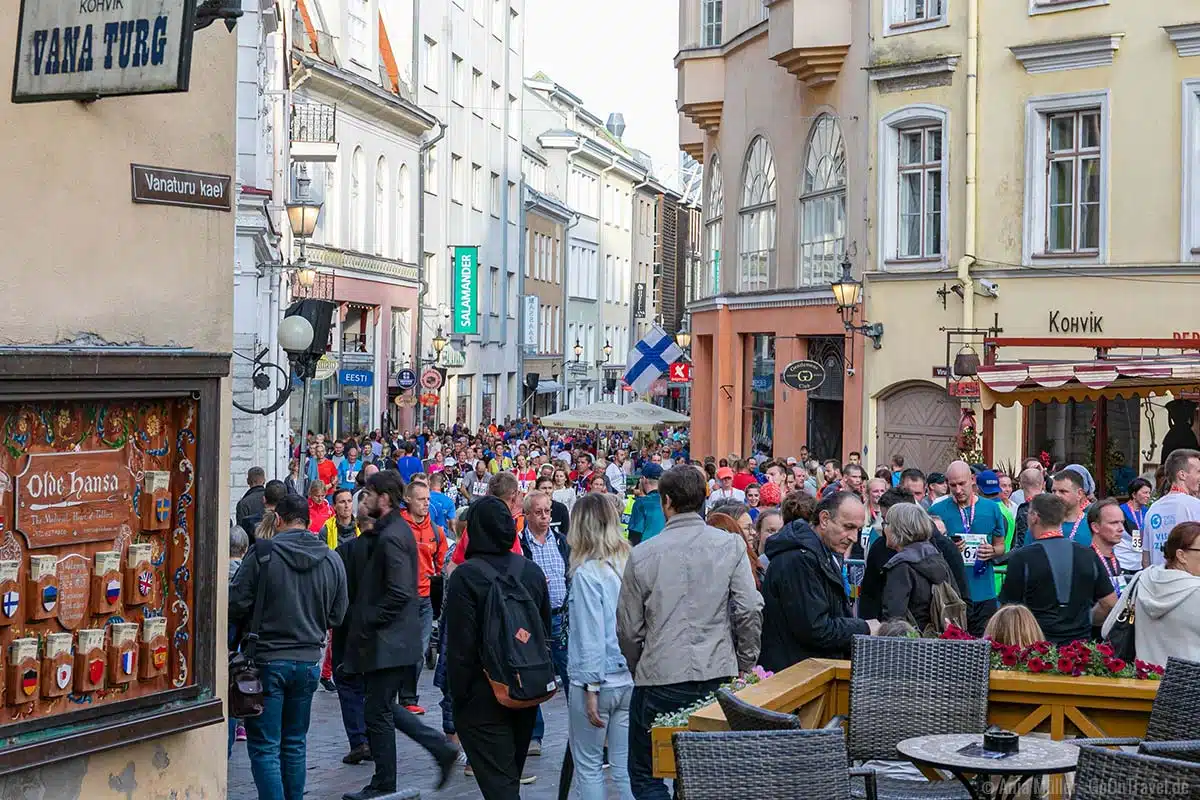 Volle Straßen und Gassen beim Tallinn Marathon 2019