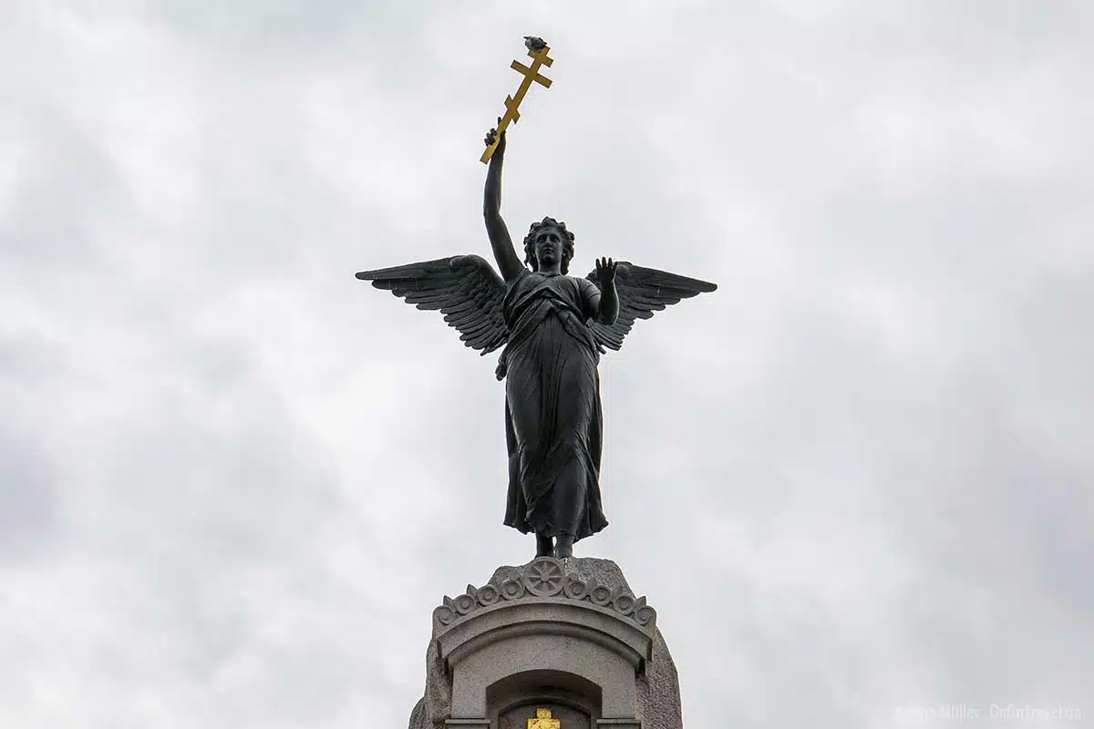 Nahaufnahme von der Russalka Statue Nahaufnahme von der Russalka Statue