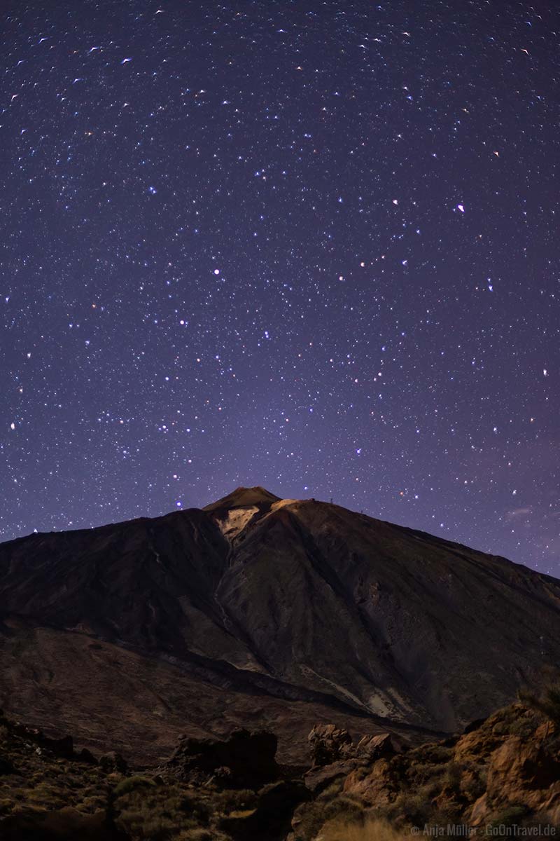 Sterne über dem Pico del Teide