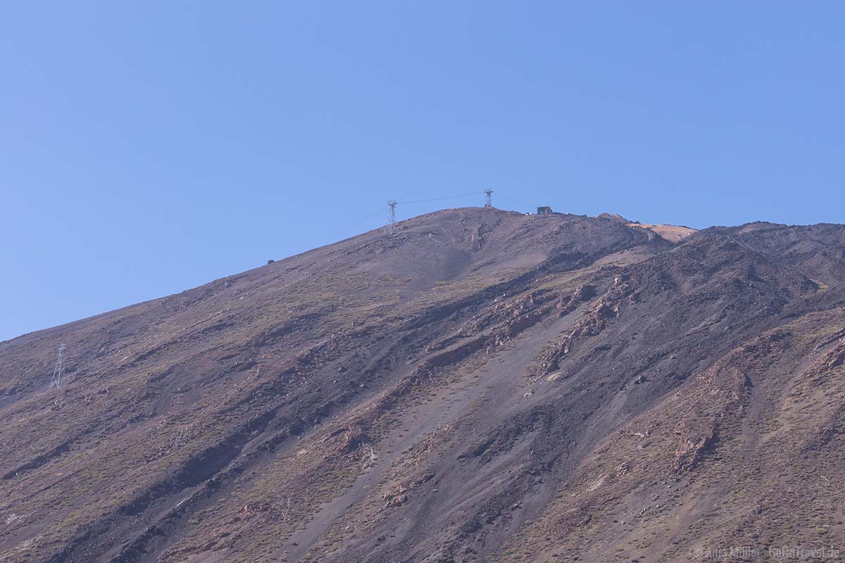 Blick auf den Gipfel des Pico del Teide Blick auf den Gipfel des Pico del Teide