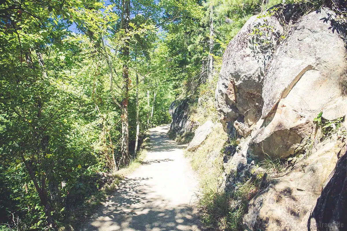 Weg zu den Laurel Falls Weg zu den Laurel Falls