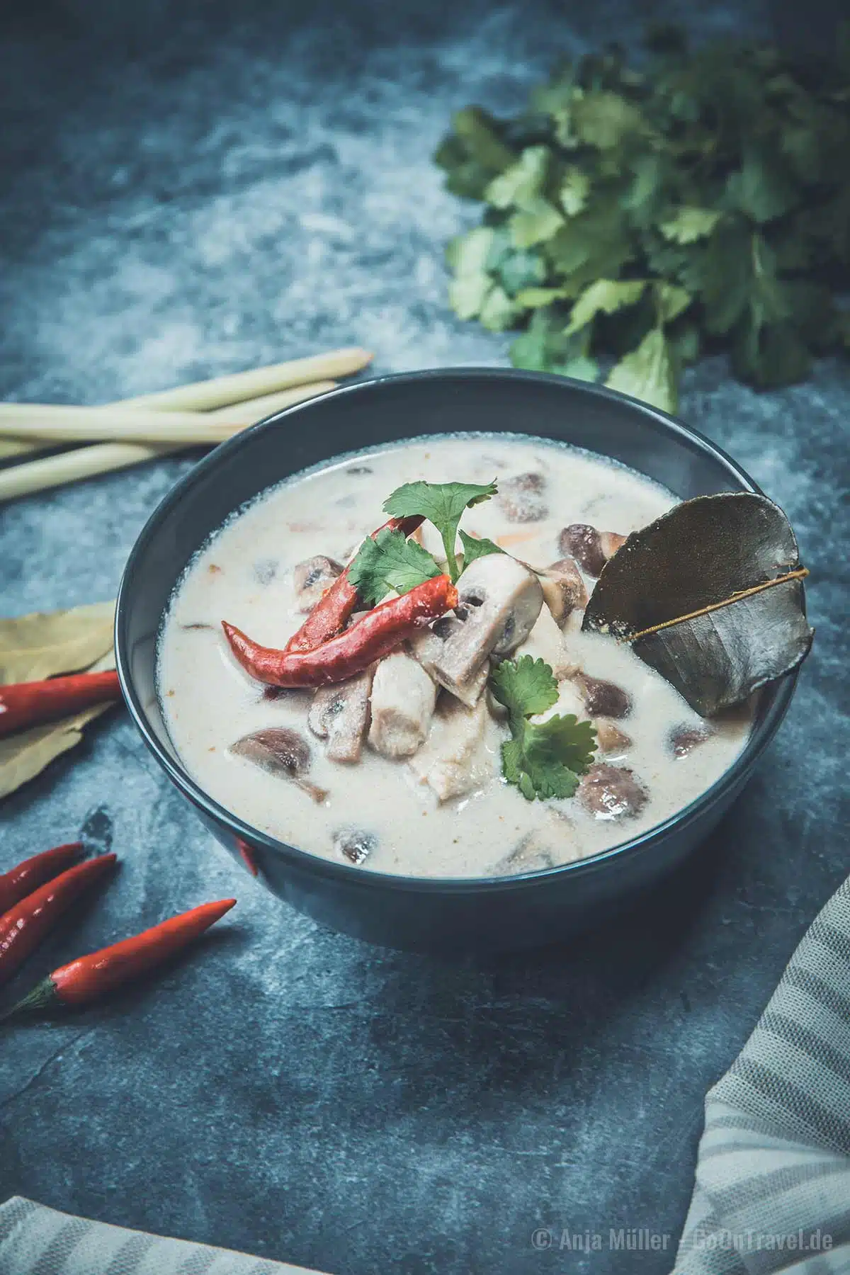 Leckere Tom Kha Gai Suppe Leckere Tom Kha Gai Suppe