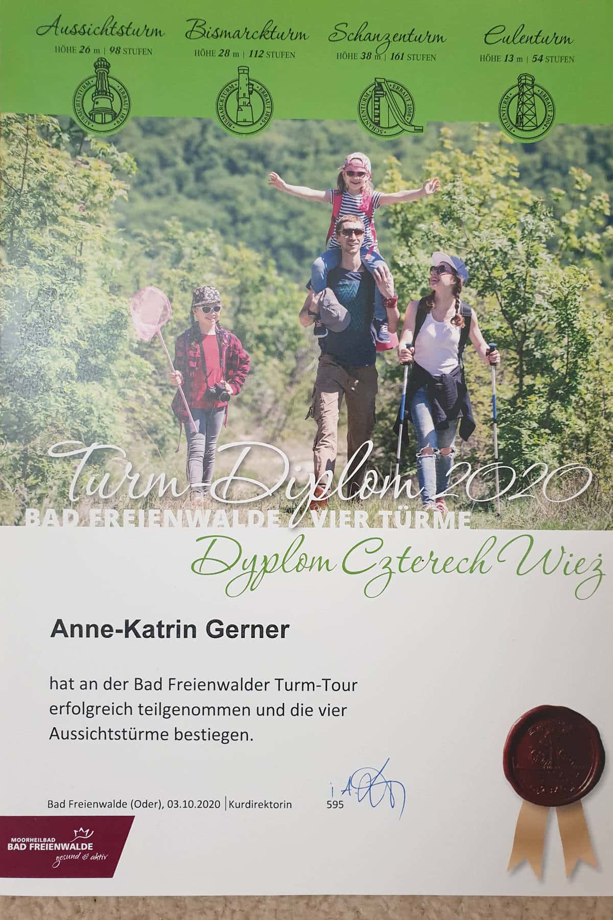 Turm-Diplom 2020 Turm-Diplom 2020