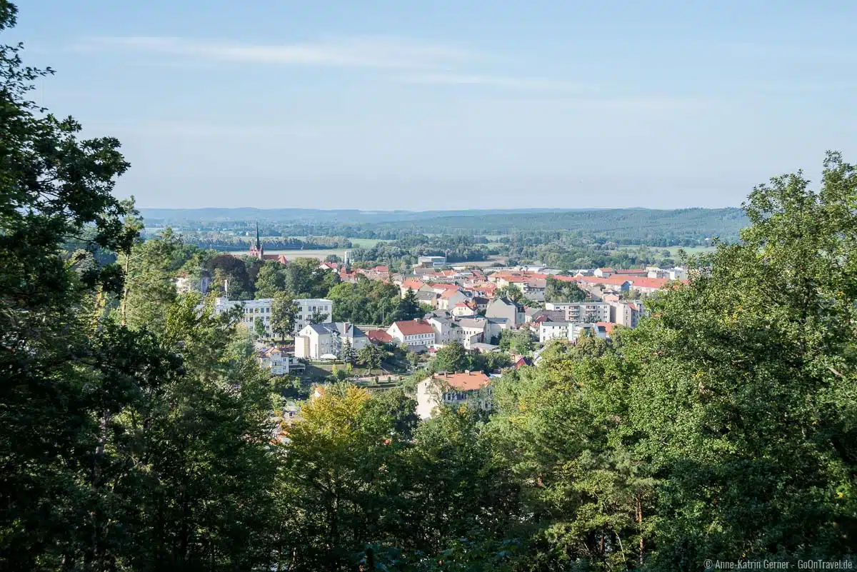 Blick vom Aussichtsturm über die Stadt