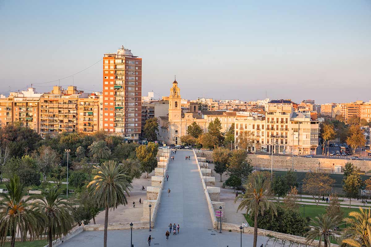 Blick über den Turia-Park