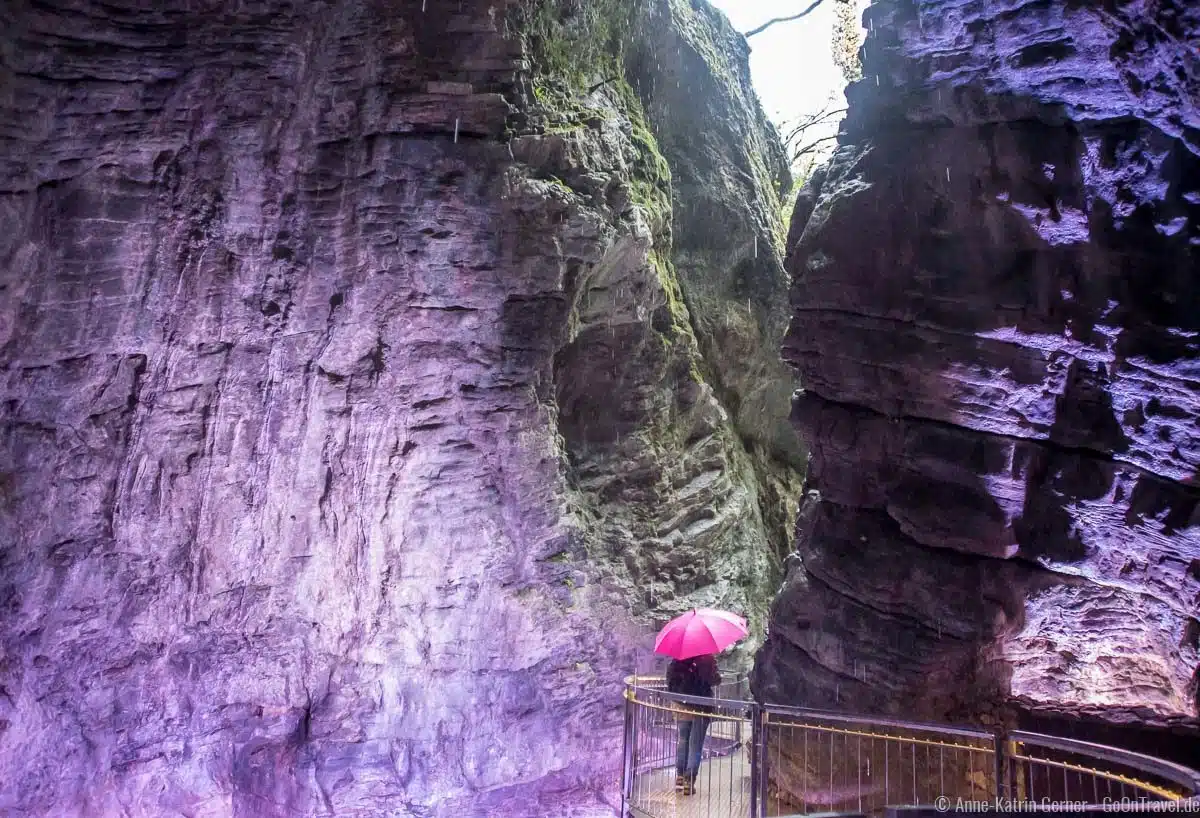 Schlucht zum Varone Wasserfall Schlucht zum Varone Wasserfall