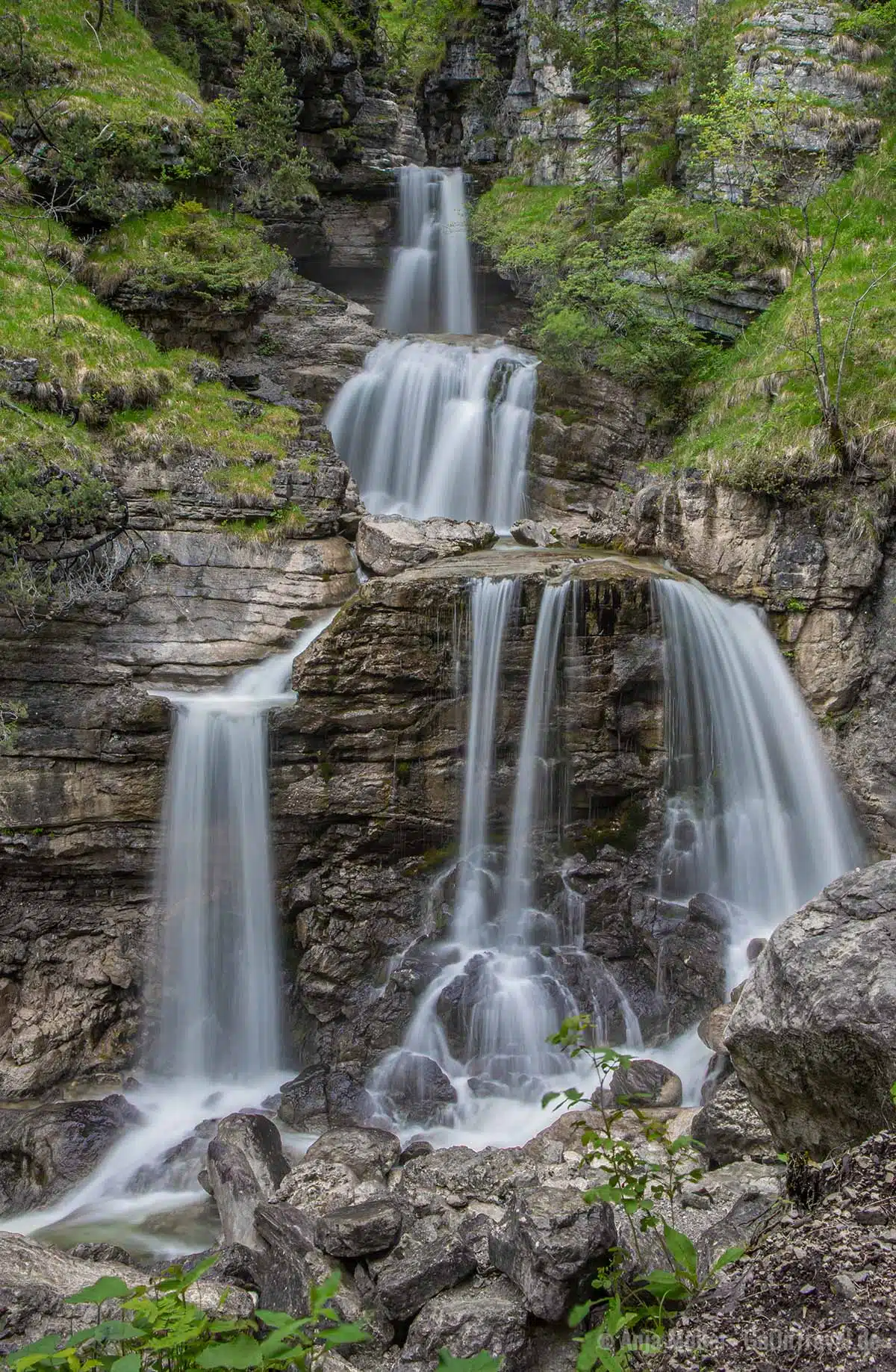 Einer der schönsten Wasserfälle in Bayern, die Kuhfluchtwasserfälle Einer der schönsten Wasserfälle in Bayern, die Kuhfluchtwasserfälle