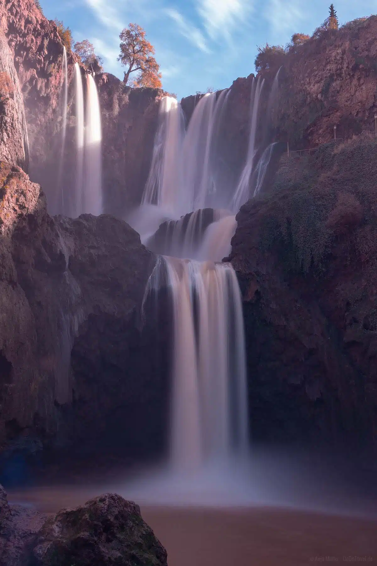 Wasserfall Langzeitbelichtung in Marokko