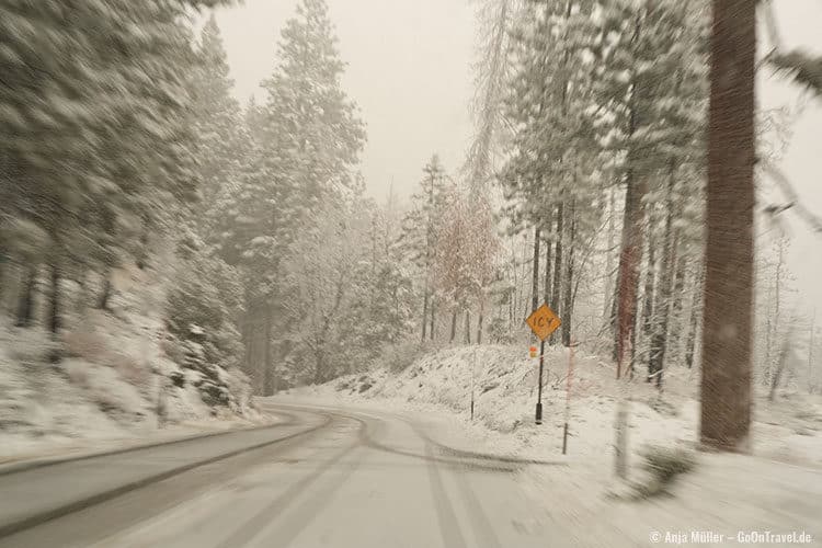 Winterlandschaft im Yosemite National Park