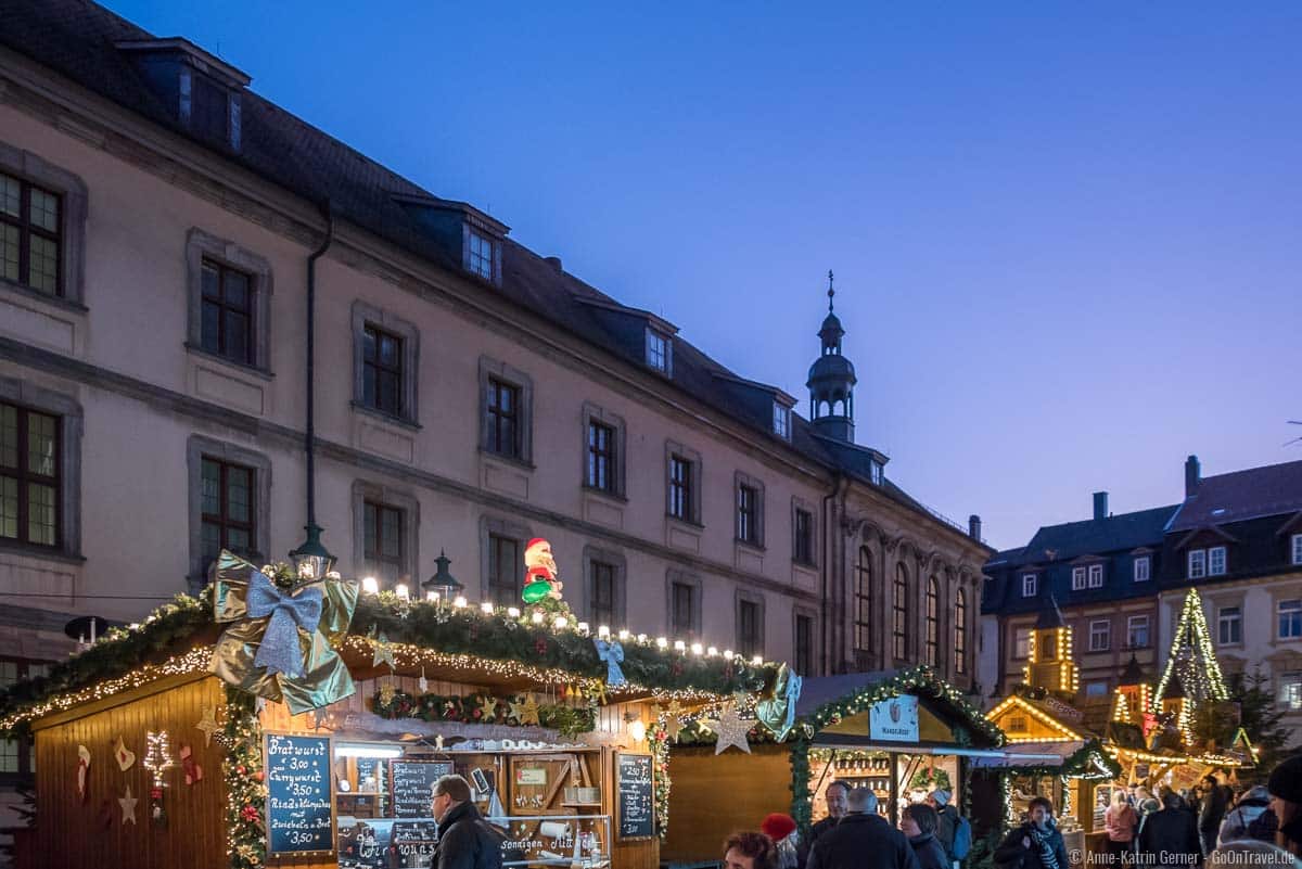 Hüttenzauber im Barockviertel auf dem Weihnachtsmarkt Fulda