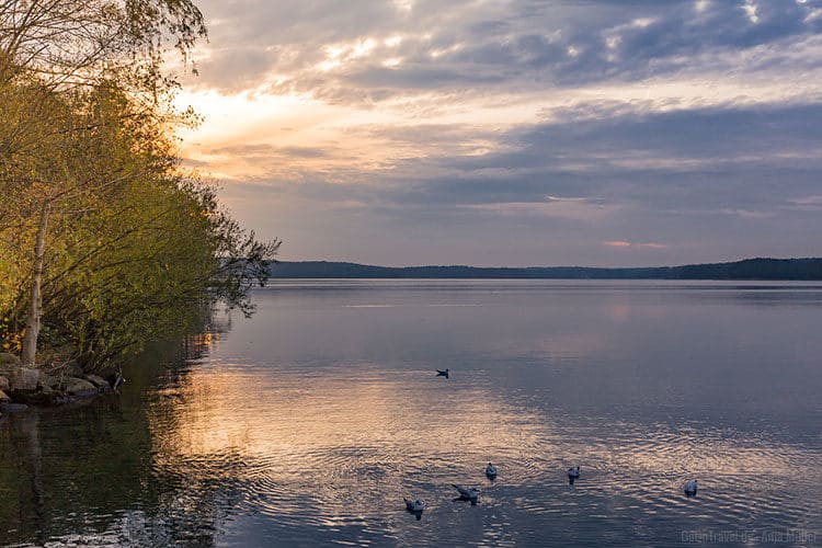 Sonnenuntergang am Werbellinsee