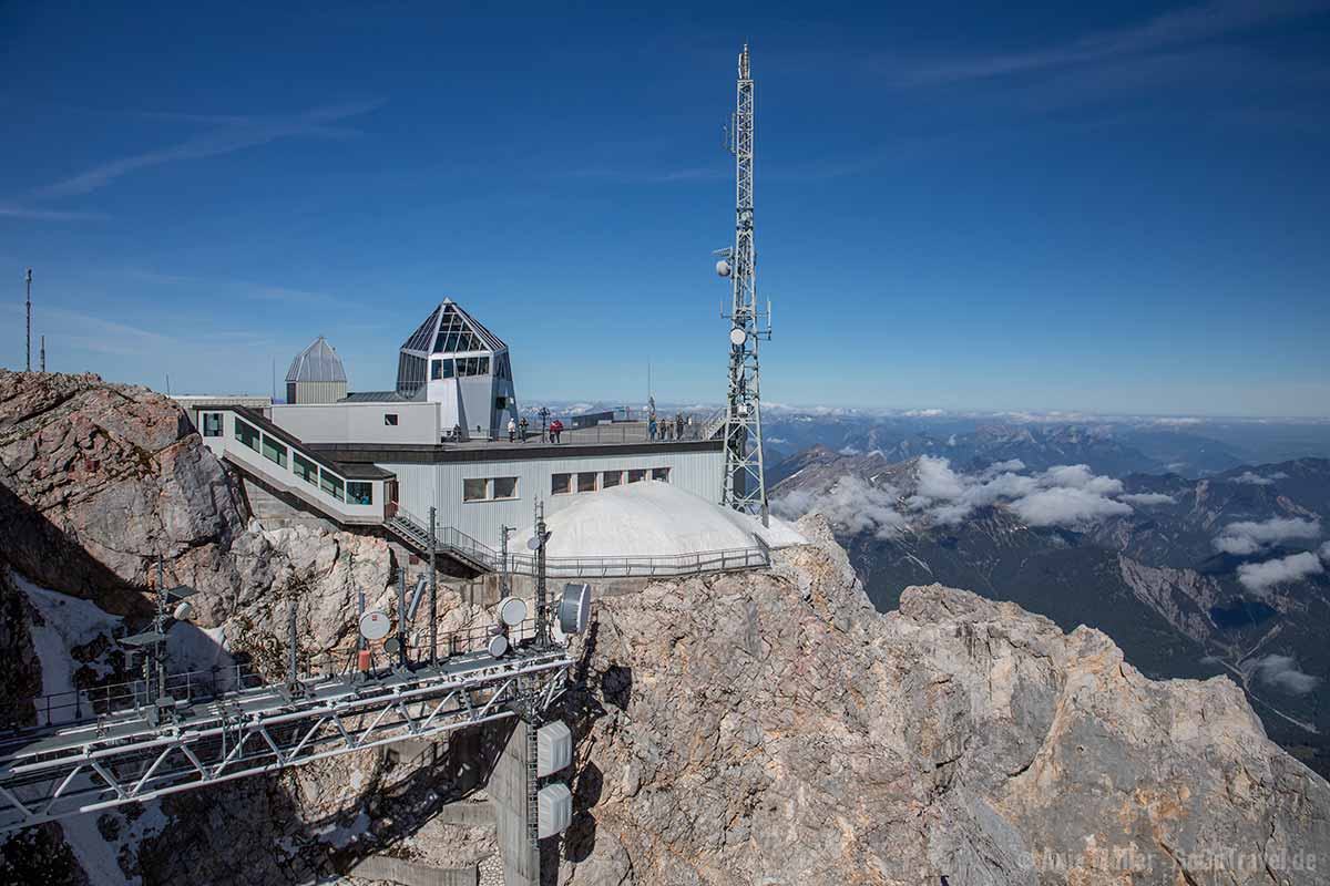 Blick auf Österreich auf der Zugspitze Blick auf Österreich auf der Zugspitze