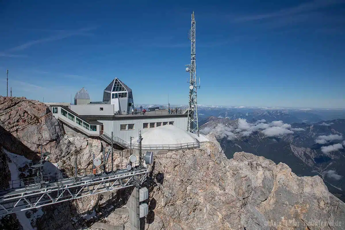 Blick auf Österreich auf der Zugspitze Blick auf Österreich auf der Zugspitze