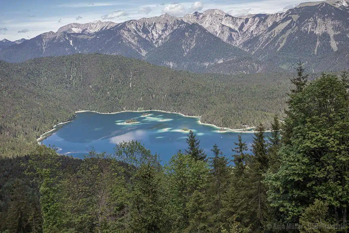 Blick auf den Eibsee Blick auf den Eibsee