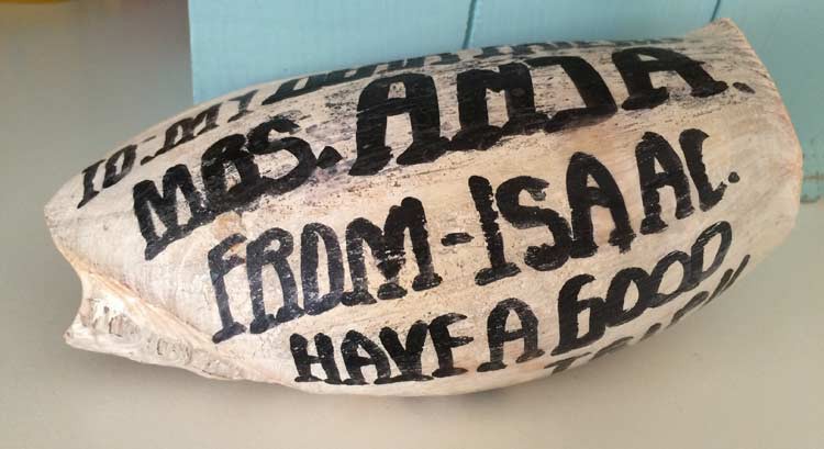 Muschel Souvenir aus Elmina
