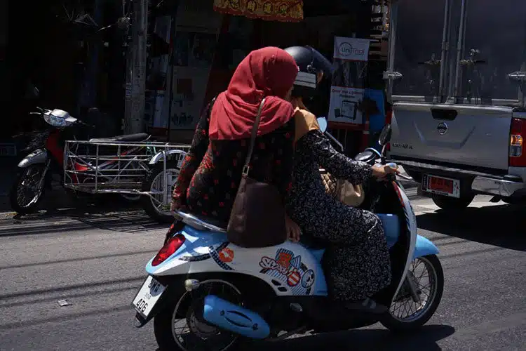 Typisches Fortbewegungsmittel in Thailand: Motorroller